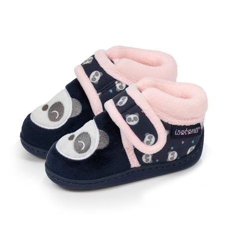 Chaussons bottillons à fermeture à scratch, bon maintien du pied, semelle antidérapante Marine 1 - vertbaudet enfant 