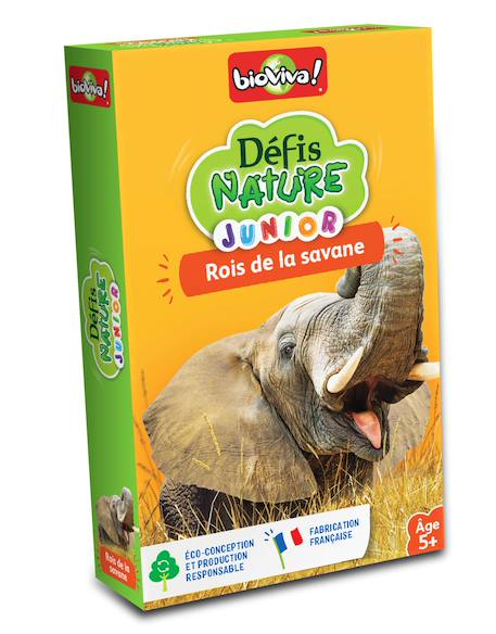 Jeu de cartes - défis nature junior -  rois de la savane -  fabriqué en france MULTICOLORE 1 - vertbaudet enfant 
