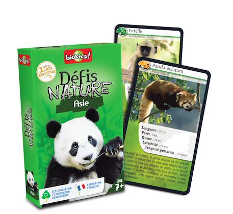 Jeu de cartes - défis nature -  asie  -  fabriqué en france MULTICOLORE 2 - vertbaudet enfant 
