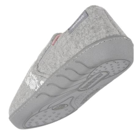 Chaussons mocassins enfilage facile, semelle ergonomique confort Gris chiné 5 - vertbaudet enfant 