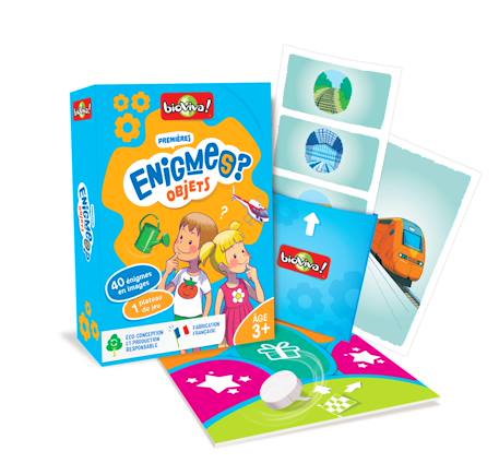 Jeu de cartes - mes 1ères enigmes -  objets -  fabriqué en france MULTICOLORE 2 - vertbaudet enfant 