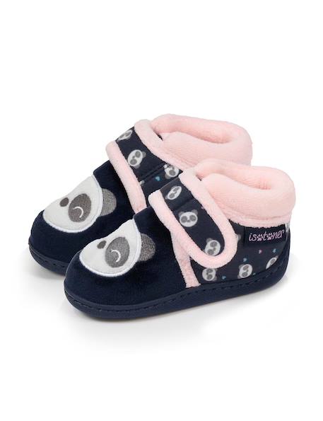 Chaussons bottillons à fermeture à scratch, bon maintien du pied, semelle antidérapante Marine 6 - vertbaudet enfant 