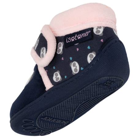 Chaussons bottillons à fermeture à scratch, bon maintien du pied, semelle antidérapante Marine 5 - vertbaudet enfant 