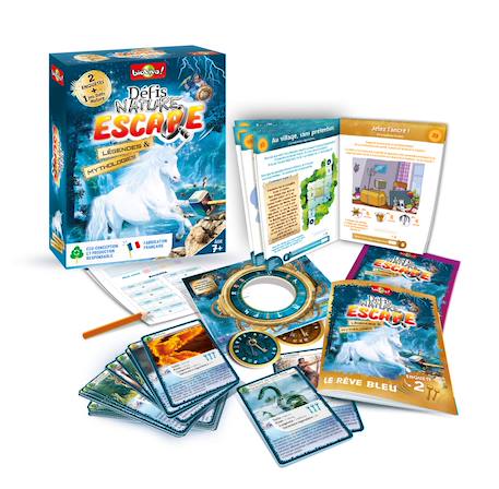 Jeu de cartes - défis nature escape -  légendes et mythologie -  fabriqué en france MULTICOLORE 2 - vertbaudet enfant 