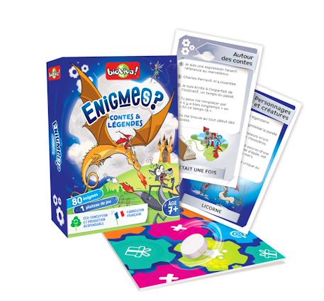 Jeu de cartes - enigmes -  contes et légendes -  fabriqué en france MULTICOLORE 2 - vertbaudet enfant 