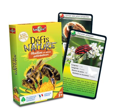 Jeu de cartes - défis nature -  abeilles & pollinisateurs -  fabriqué en france MULTICOLORE 2 - vertbaudet enfant 