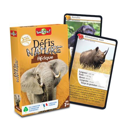 Jeu de cartes - défis nature -  afrique  -  fabriqué en france MULTICOLORE 2 - vertbaudet enfant 
