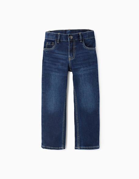 Jean coupe droite Bleu+Bleu foncé 5 - vertbaudet enfant 