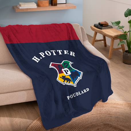 Plaid polaire imprimé, harry potter stripe Bleu 2 - vertbaudet enfant 