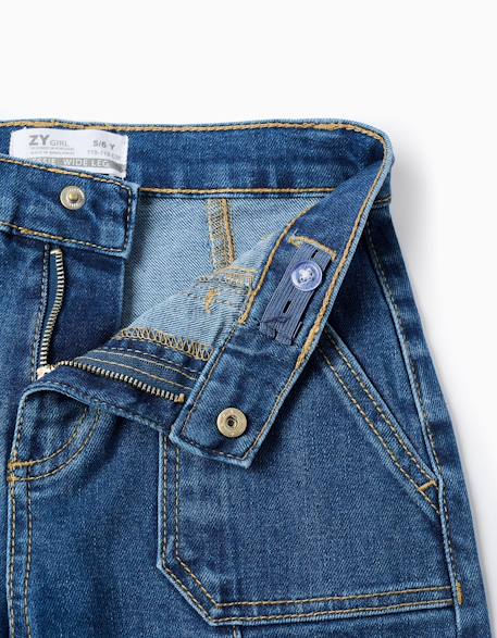 Jean wide leg avec coutures surélevées Bleu 3 - vertbaudet enfant 