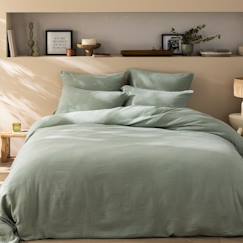 Linge de maison et décoration-Linge de lit enfant-Housse de couette unie en coton, gaze de coton