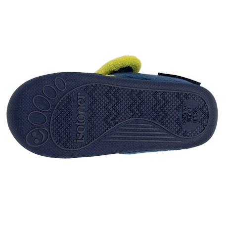 Chaussons bottillons à fermeture à scratch, bon maintien du pied, semelle antidérapante Marine 4 - vertbaudet enfant 