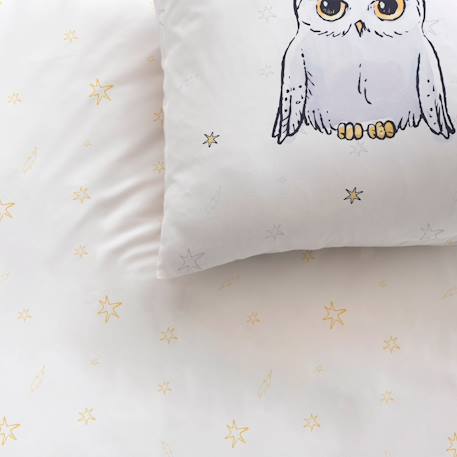 Parure de lit imprimée 100% coton, harry potter owl Blanc 2 - vertbaudet enfant 