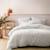 Housse de couette unie en coton, coton lavé Blanc+Bleu glacier+Bleu nuit+Caramel+Lichen+Lin+Miel+Nude+Terre cuite 1 - vertbaudet enfant 