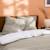 Parure de lit imprimée 100% coton, stripes Grège+Lichen 2 - vertbaudet enfant 
