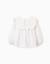 Chemisier en coton avec volants et broderies Blanc 2 - vertbaudet enfant 