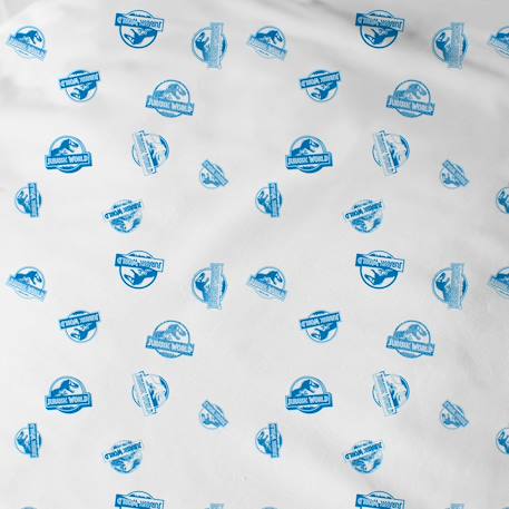 Drap-housse imprimé 100% coton, jurassic world encounter Blanc 2 - vertbaudet enfant 