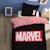 Parure de lit imprimée 100% coton, marvel home identity Noir, rouge 1 - vertbaudet enfant 