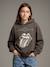 Sweat The Rolling Stones fille à capuche anthracite 1 - vertbaudet enfant 