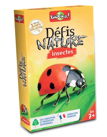Jeu de cartes - défis nature -  insectes -  fabriqué en france MULTICOLORE 1 - vertbaudet enfant 