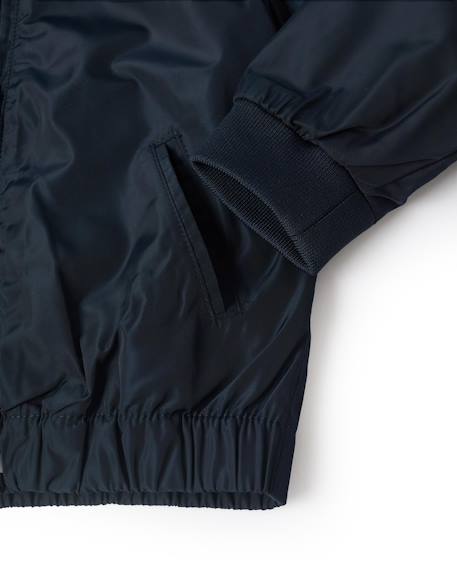 Coupe-vent avec capuche amovible Bleu foncé 5 - vertbaudet enfant 