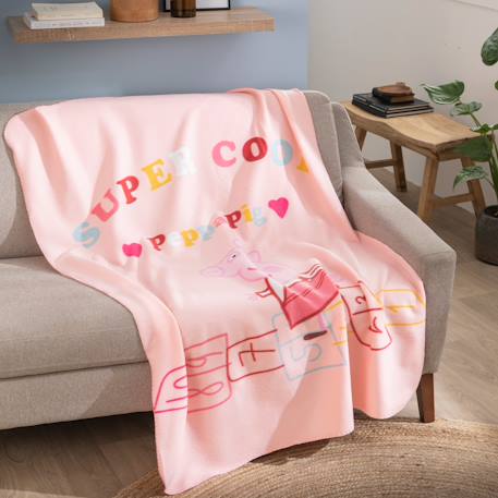 Plaid polaire imprimé, peppa pig season Rose 2 - vertbaudet enfant 
