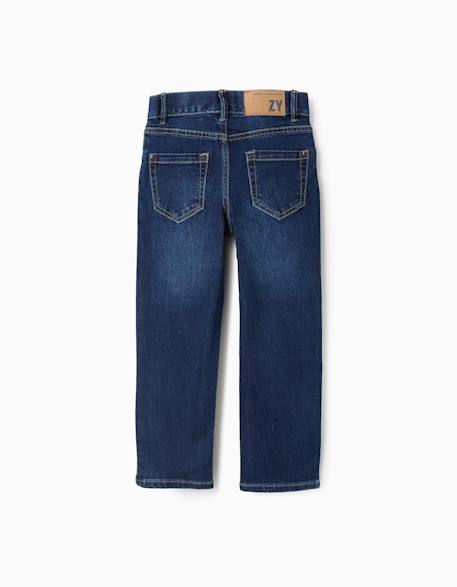 Jean coupe droite Bleu+Bleu foncé 6 - vertbaudet enfant 