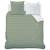 Parure de lit imprimée 100% coton, stripes Grège+Lichen 11 - vertbaudet enfant 