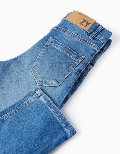 Jean coupe droite Bleu+Bleu foncé 4 - vertbaudet enfant 