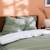 Parure de lit imprimée 100% coton, stripes Grège+Lichen 8 - vertbaudet enfant 