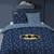 Parure de lit imprimée 100% coton, batman iconic Bleu nuit 5 - vertbaudet enfant 