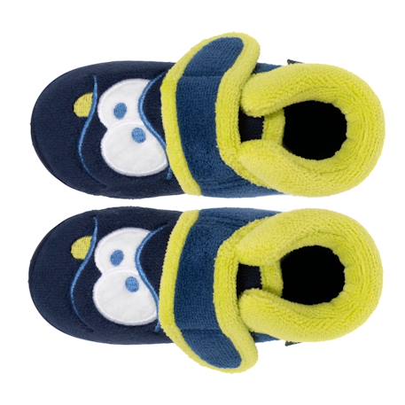 Chaussons bottillons à fermeture à scratch, bon maintien du pied, semelle antidérapante Marine 2 - vertbaudet enfant 