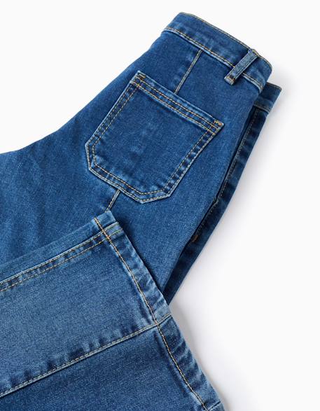 Jean wide leg avec coutures surélevées Bleu 4 - vertbaudet enfant 