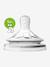 Lot de 2 tétines Philips AVENT Natural, 5 débits transparent 6 - vertbaudet enfant 