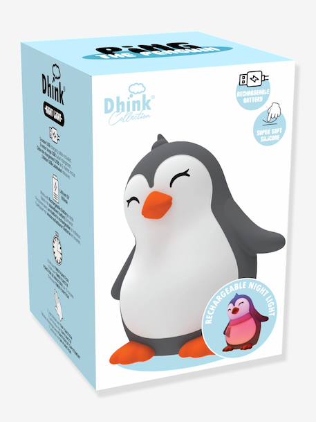Veilleuse Ping le pingouin souple rechargeable USB blanc 2 - vertbaudet enfant 