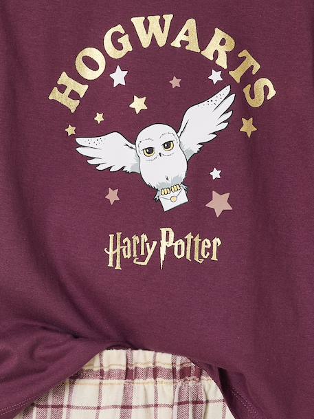 Pyjama fille Harry Potter en flanelle prune/carreaux 5 - vertbaudet enfant 