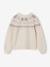 Gilet fille noël motifs jacquard détails brillants écru 2 - vertbaudet enfant 