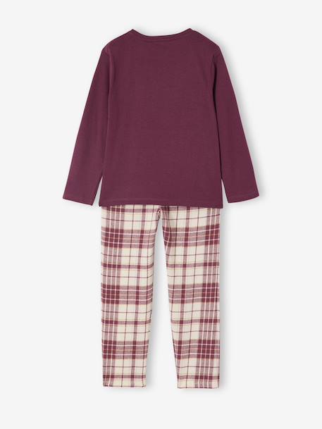 Pyjama fille Harry Potter en flanelle prune/carreaux 4 - vertbaudet enfant 