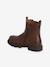 Boots enfant fille synthétique zippées et élastiquées marine+marron 11 - vertbaudet enfant 