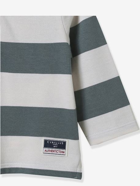 Polo rugby bébé coton biologique vert 2 - vertbaudet enfant 