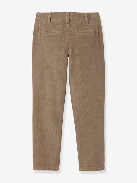 Pantalon chino garçon en velours vert 2 - vertbaudet enfant 