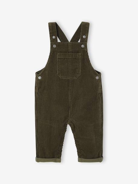 Ensemble bébé sweat-shirt + salopette kaki 3 - vertbaudet enfant 