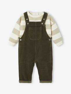 Ensemble bébé sweat-shirt + salopette  - vertbaudet enfant