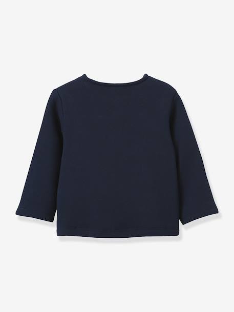 Cardigan en molleton bébé coton biologique marine 2 - vertbaudet enfant 