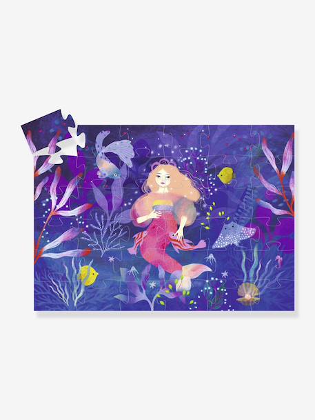 Puzzle 36 pièces Ella la sirène violet 3 - vertbaudet enfant 