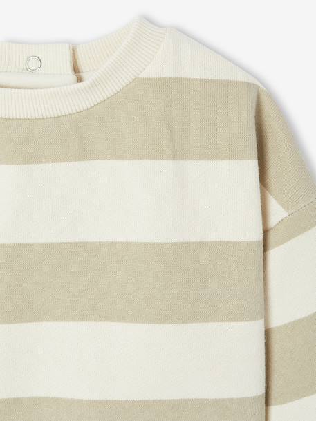 Ensemble bébé sweat-shirt + salopette kaki 8 - vertbaudet enfant 