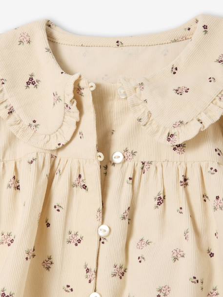 Blouse bébé imprimée en velours vanille 4 - vertbaudet enfant 