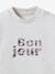 Sweat lettres en tissu Liberty bébé coton biologique beige 3 - vertbaudet enfant 