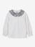T-shirt col en tissu Liberty bébé coton biologique rose 1 - vertbaudet enfant 