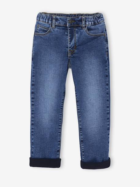 Jean doublé denim garçon stone 2 - vertbaudet enfant 